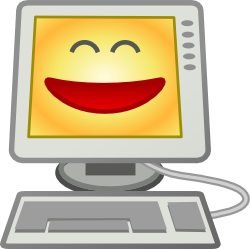 Glücklicher Computer