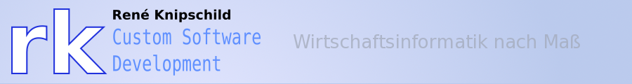 René Knipschild – Custom Software Development :: Wirtschaftsinformatik nach Maß