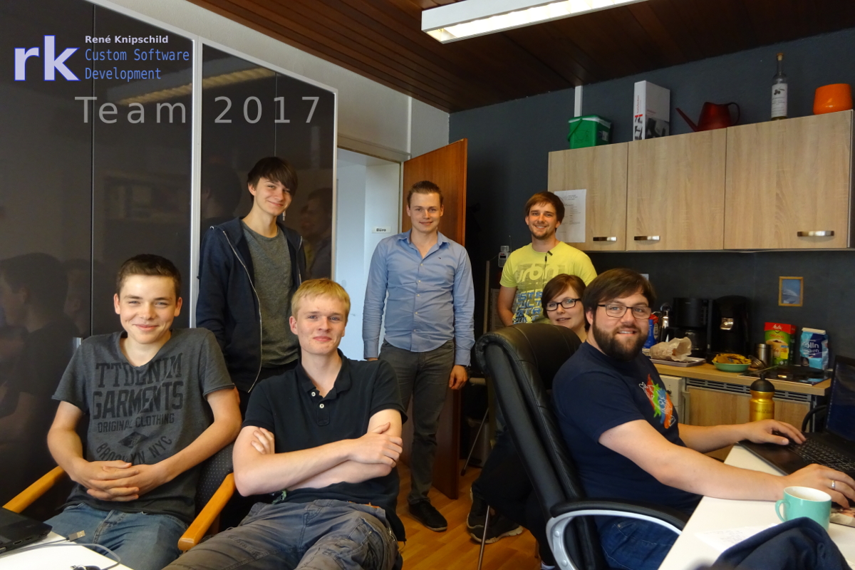 rkCSD-Teamfoto 2017 im rkCSD-Büro